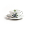 Lily of the valley tea cup with orange bow