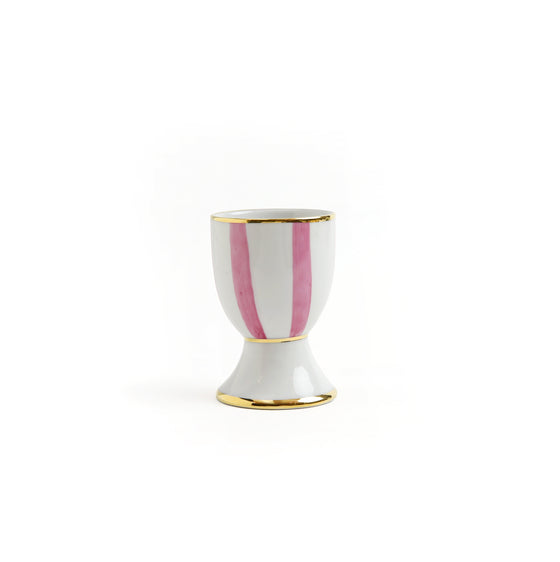 Pink Stripes Egg Cup