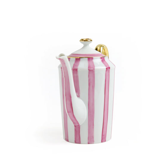 Rows Pink Coffee Pot