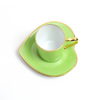 Xícara de café de coração verde Limoges