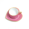 Taza de té Limoges corazón rosa