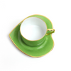Taza de té corazón verde de Limoges