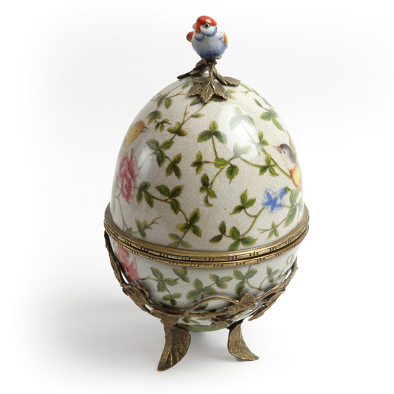Fabergé egg with milk chocolate egg